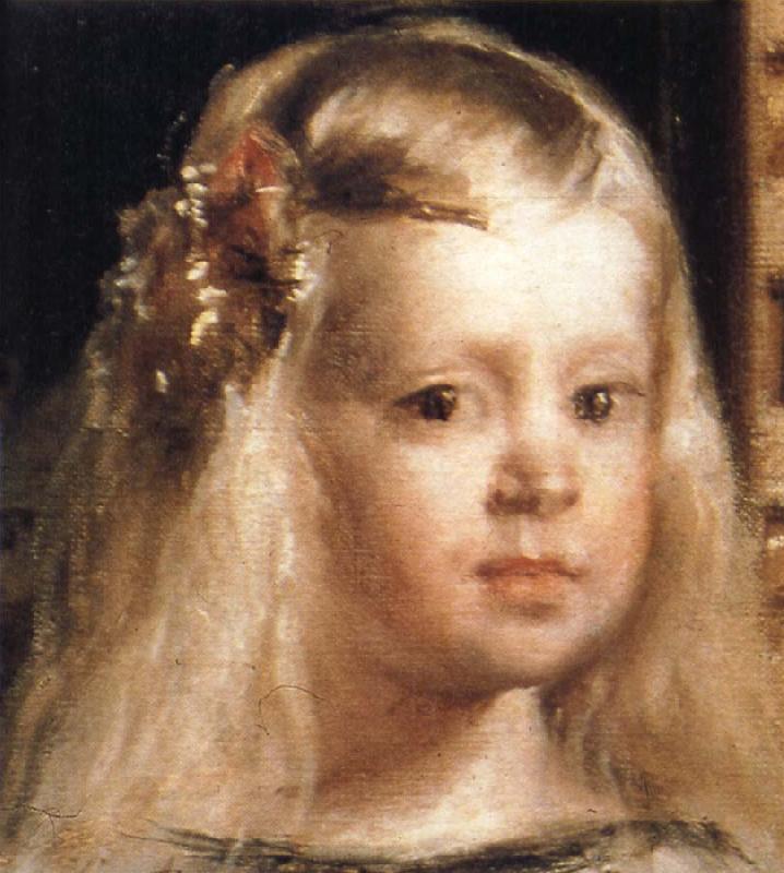 Diego Velazquez Las Meninas.Ausschnitt:Kopf der Infantin china oil painting image